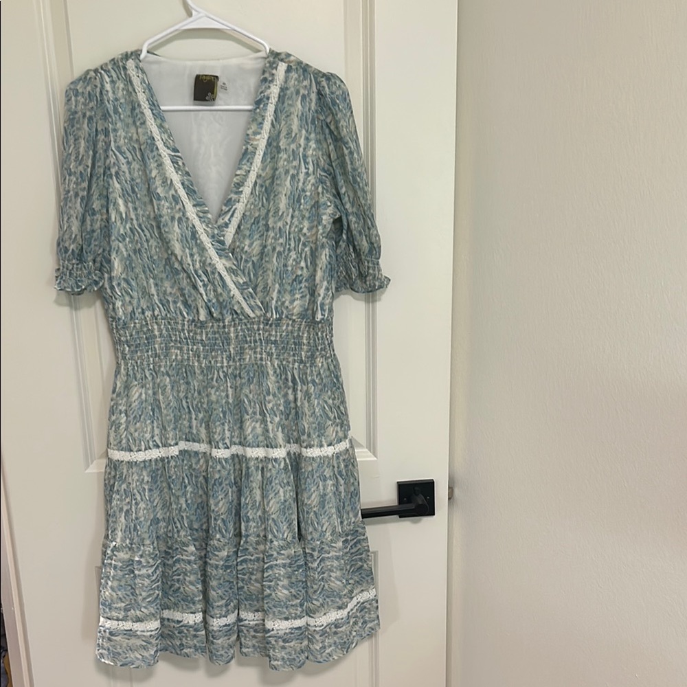 Taylor Green Wrap Tiered Sundress